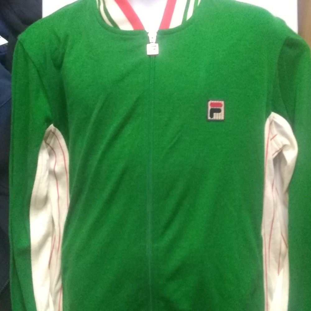 Green Fila Warmup Jackets